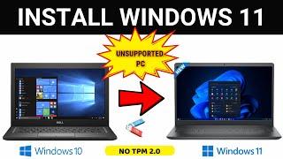 How to Install Windows 11 on Unsupported PC | Windows 11 Installation Step by Step | No TPM 2.0