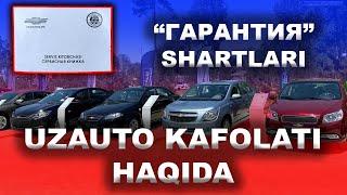 UzAuto kafolat shartlari haqida/GM гарантия/Servis kitobchasi