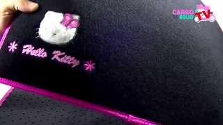 Acessórios Automotivos Femininos, TAPETE PARA CARRO HELLO KITTY DE CARPETE SANRIO UNIVERSAL