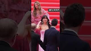 Dakota Johnson looks stunning on red carpet at Cannes Film Festival 2025. #dakotajohnson
