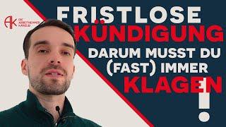 Fristlose Kündigung: Darum musst Du meistens klagen! #arbeitsrecht #arbeit #kündigung