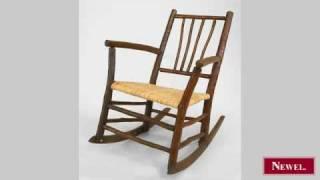 Antique American Rustic Old Hickory rocking chair with