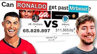  MrBeast & Ronaldo CR7 Subscribe Count Battle _10 #Ronaldo #ytshorts #mrbeast