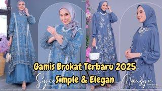 MODEL GAMIS BROKAT 2025 TERBARU SIMPLE ELEGAN