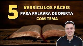 5 VESICULOS FÁCEIS, para palavra de oferta com [ TEMA ]