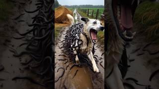 Numerous Leeches Attacked this Dog #rescueanimals #dog #shorts