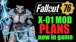 Fallout 76 X-01 MOD PLANS now in game