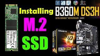 How To Install M.2 SSD Gigabyte B360M DS3H Motherboard