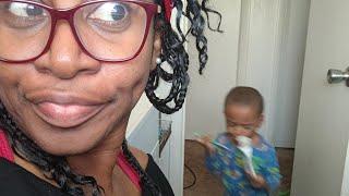 He woke up while I was teaching | I subbed | Then had to Mommy full time