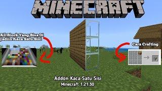 Addon Kaca Satu Sisi‼️ || sided glass addon || Minecraft 1.21.30