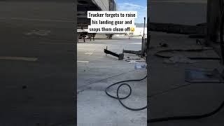 Rookie Trucker Snaps His Landing Gear Pulling Out!!! #trucker #rookie #fired #trucking