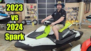 Sea Doo 2023 Spark compared to 2024 Spark