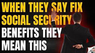 Fixing Social Security Benefits