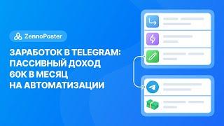 Заработок в телеграме  Пассивный доход  60к в месяц  Автоматизация