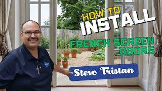 How to install french screen doors