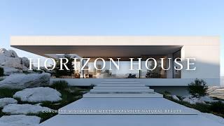 The Horizon House: Concrete Minimalism Meets Expansive Natural Beauty