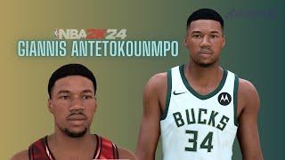 Giannis Antetokounmpo Face Creation NBA 2K24