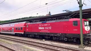 DB 112 139 Miete mich am Regionalexpress Plochingen n. Stuttgart Doppelstockwagen ex DR 06.07.2021