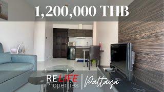 35,000 USD only one-bedroom condo for sale in Pattaya, 800m from Jomtien beach!