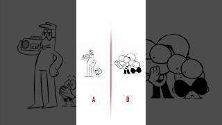 Clap Your Hands  A vs B (Animation Meme) #shorts