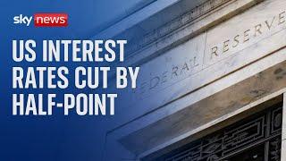 US Federal Reserve cuts key interest rate by half-point for first time in four years