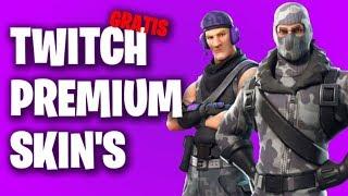 GRATIS TWITCH SKINS für FORTNITE: BATTLE ROYALE! SO sehen die NEUEN SKINS aus!