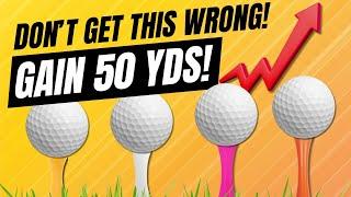 Are you losing 50 yards by choosing the wrong tee!!