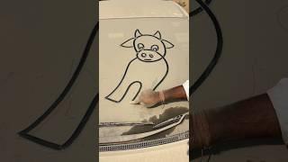 Cow drawing easy trick  #art #shorts