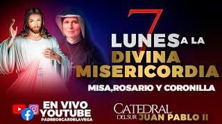 EN VIVO7 Lunes de la Divina Misericordia Santo Rosario, Santa Misa y Coronilla l PadreOscarDeLaVega