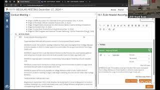 Regular Board Meeting - Dec. 17, 2024