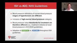 2020 ISH Guidelines: Comparison to 2017 AHA/ACC Guidelines