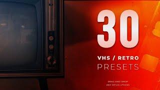 VHS & Retro - Presets Kit Premiere Pro Presets