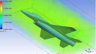 Ansys Workbench F 16 Aircraft Fluent (FluidFlow) Analysis