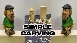 How to Carve a Little Lumberjack -Full Woodcarving Tutorial