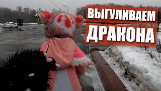  Выгуливаю дракончика  ФУРРИ встреча в МОСКВЕ