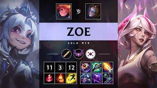 Zoe Mid vs Orianna: Godlike - KR Master Patch 14.22