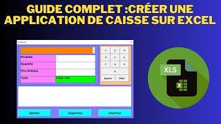 create a cash register application on excel | create a point of sale software