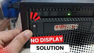 HP Pc Power Button light White on beeping 4 times on startup no display solution/HP 800 G1 NoDisplay