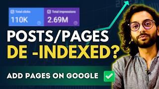 Pages/Posts Getting DeIndexed from Google? (Fix Indexing Issues - Step By Step)