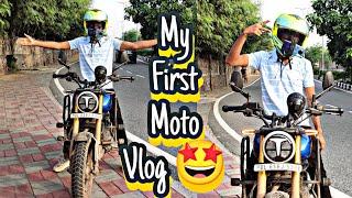 My First Moto Vlog With My Bike | @Trending_Vishal Retro Biker#tvsronin225 #tvs