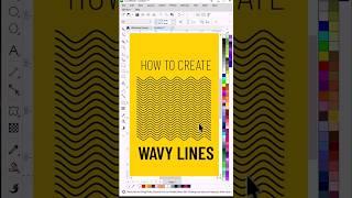 How to make curvy lines in CorelDraw #learncoreldraw #design #coreldesign