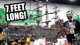 Huge LEGO Steampunk Pirate Ship – 60,000 Pieces!