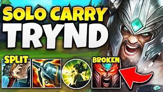 HOW TO LITERALLY SOLO CARRY GAMES WITH TRYNDAMERE (PERFECT SPLIT PUSHING)