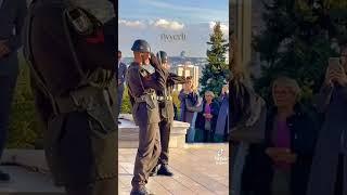 Turkish Changing of the Guard ceremony at Ataturk's Tomb, Turkey.