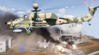 Russian Mi-28 Attack Helicopter in Action. Arma 3 RHS AFRF 2024