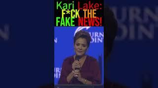 KARI LAKE politely tells the FAKE NEWS MEDIA to F' OFF