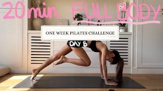 20MIN full body pilates workout // DAY 5 CHALLENGE // no equipment