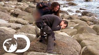 Mel B Pees on Bear's Hand! | Running Wild with Bear Grylls