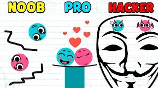 NOOB vs PRO vs HACKER - Love Balls