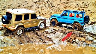 TURNED off the tire of Gelendvagen G500 4x4 off-road! ... RC OFFroad 4x4